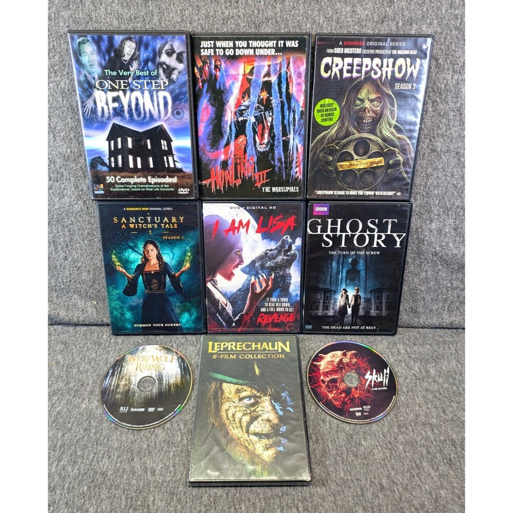Horror DVD Collection Creepshow S3 Leprechaun 8 Film Howling III + More
